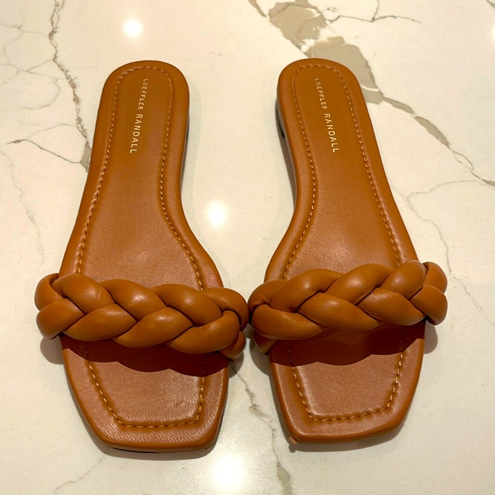LORFFLER RANDALL BROWN BRIDED SLIDES